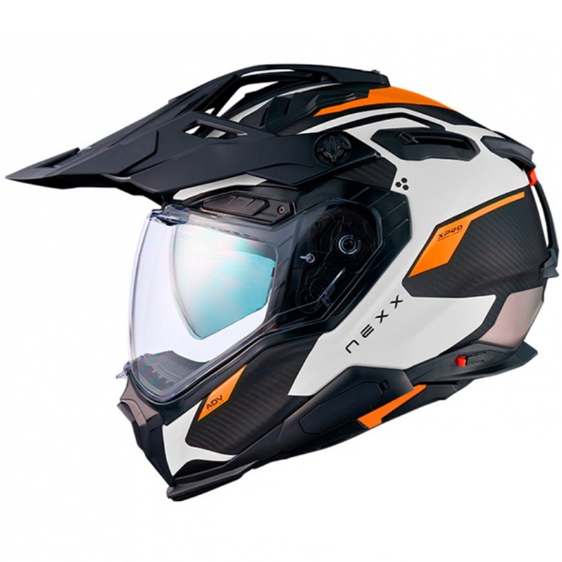 Enduro kypärä Nexx X.WED3 Keyo valkoinen-oranssi alennusmyynti