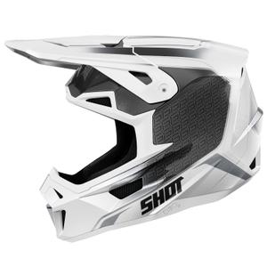 Motocross kypärä Shot Lite Challenger pearl musta ja valkoinen