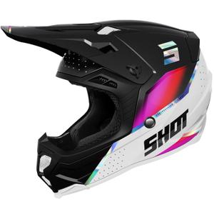 Motocross kypärä Shot Core Honor musta-holografinen helmi