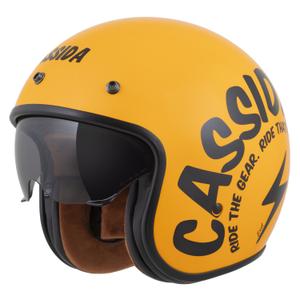 Cassida Oxygen 2.0 Gear Open Moottoripyöräilykypärä Keltainen ja musta