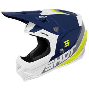 Motocross kypärä Shot Core Custom sininen-pearl