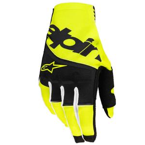 Alpinestars Techstar motocross käsineet musta-fluo keltainen