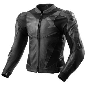 Rebelhorn Inferno Musta nahkainen moottoripyörä takki