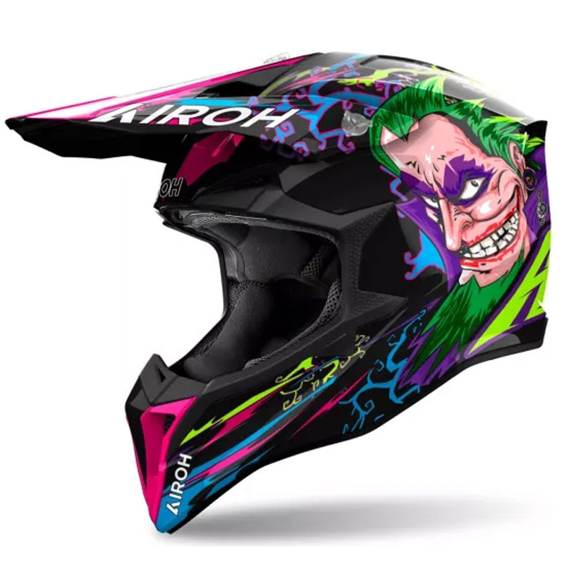 Motocross kypärä Airoh Wraaap Music monivärinen