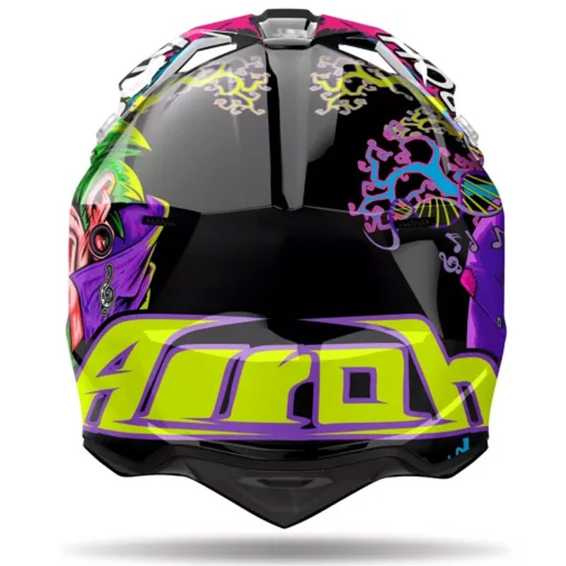 Motocross kypärä Airoh Wraaap Music monivärinen