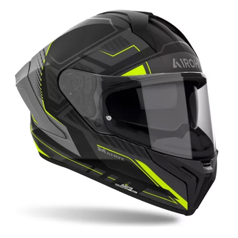 Integroitu moottoripyöräkypärä Airoh MATRYX Rocket mattakeltainen