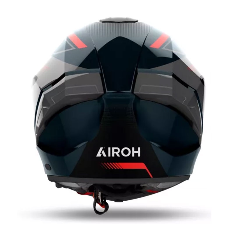 Integroitu moottoripyöräkypärä Airoh MATRYX Wide musta-harmaa-punainen