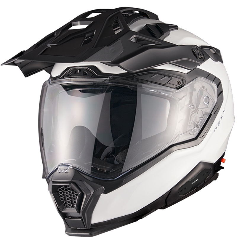 Enduro kypärä Nexx X.WED3 Plain helmiäisvalkoinen alennusmyynti