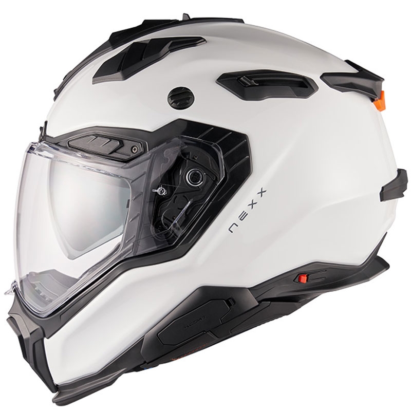 Enduro kypärä Nexx X.WED3 Plain helmiäisvalkoinen alennusmyynti
