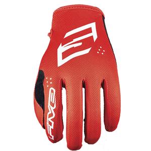 Motocross-hanskat FIVE MXF4 punainen