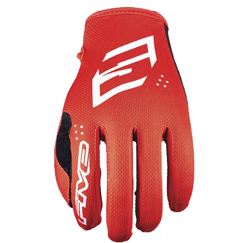Motocross-hanskat FIVE MXF4 punainen