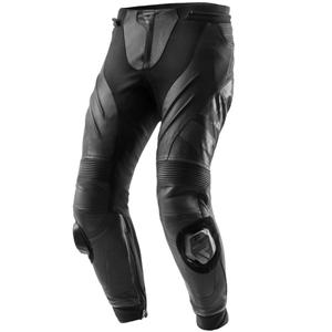 Rebelhorn Inferno Musta Nahka Moottoripyöräilyhousut