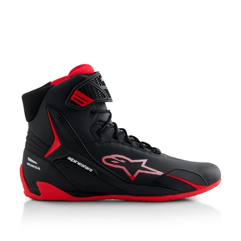 Alpinestars Faster-4 moottoripyörä saappaat HONDA kokoelma musta ja punainen