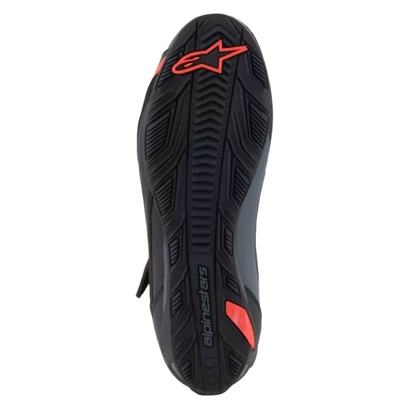 Alpinestars Faster-4 musta-harmaa-fluo-punainen moottoripyörä saappaat