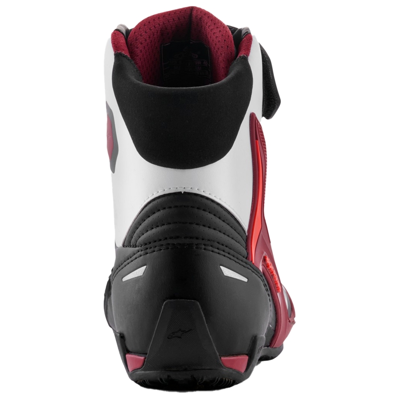 Alpinestars Faster-4 musta-valkoinen-tummanpunainen moottoripyörä saappaat