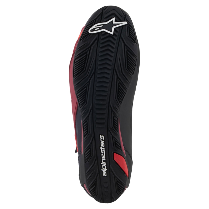 Alpinestars Faster-4 musta-valkoinen-tummanpunainen moottoripyörä saappaat