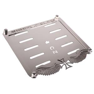 Ruostumattomasta teräksestä valmistettu tyyny CZ-merkkikilven alla Highway Kings