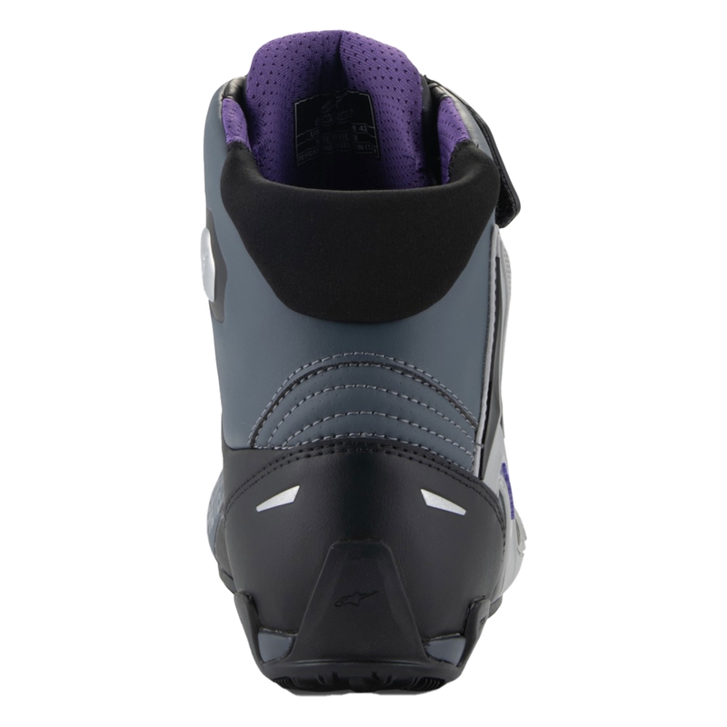 Naisten Alpinestars Stella Faster-4 Musta-Harmaa-Lila Moottoripyöräsaappaat