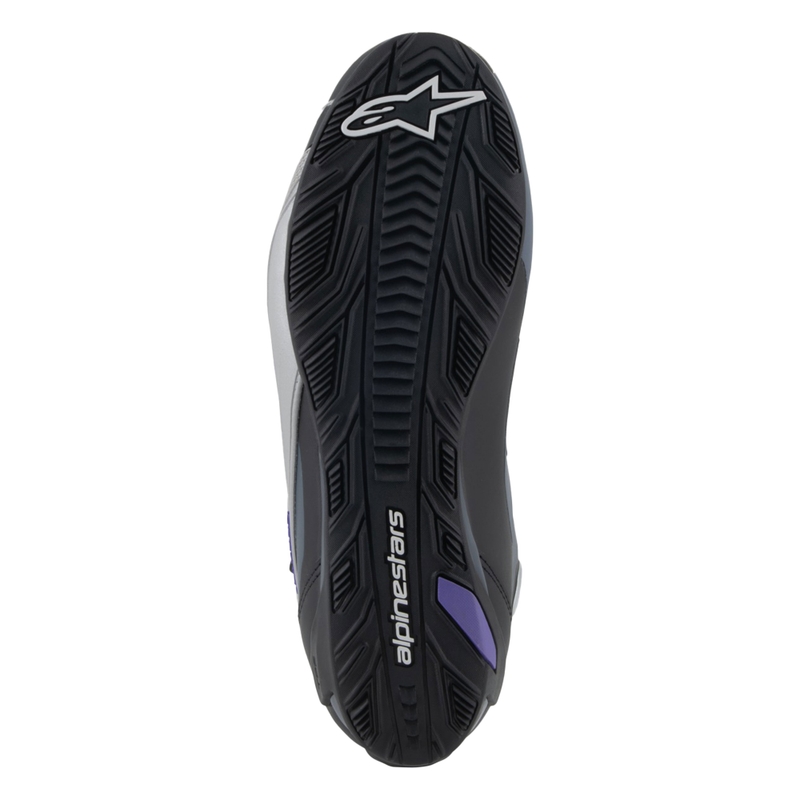 Naisten Alpinestars Stella Faster-4 Musta-Harmaa-Lila Moottoripyöräsaappaat
