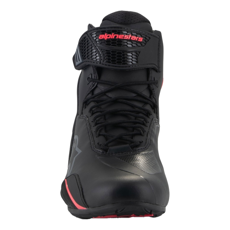 Alpinestars Stella Faster-4 Naisten musta ja vaaleanpunainen moottoripyöräsaappaat