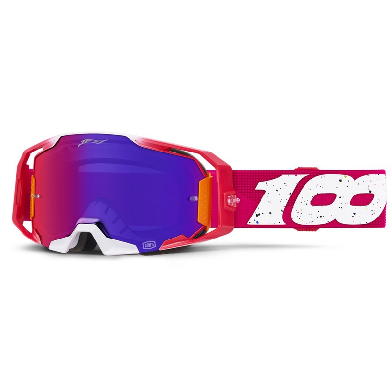 Motocross-lasisarja 100% Armatic Jett Lawrence LE vaaleanpunainen-sininen