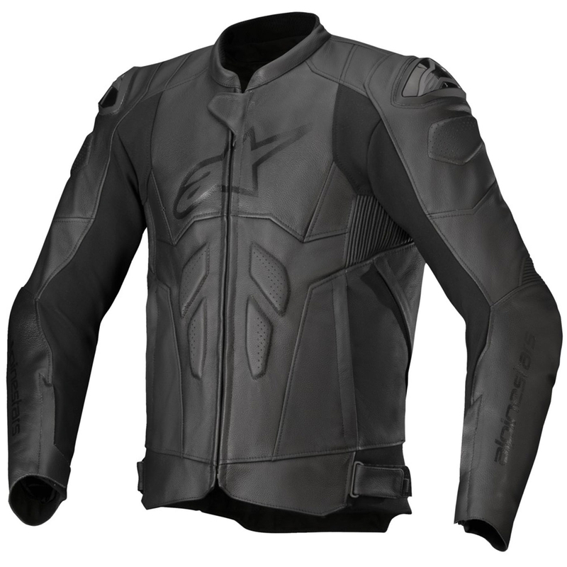 Alpinestars Dusk Musta Nahka Moottoripyöräily takki