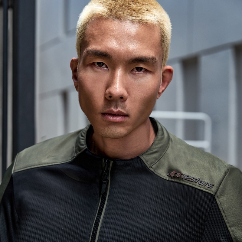 Alpinestars C-1 Air musta ja khaki moottoripyörätakki