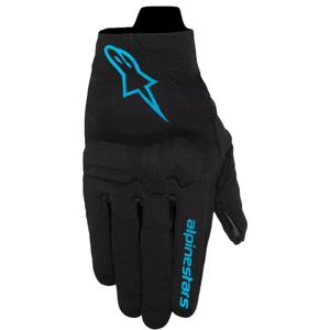 Alpinestars Reef V2 Naisten moottoripyöräilykäsineet Musta ja sininen