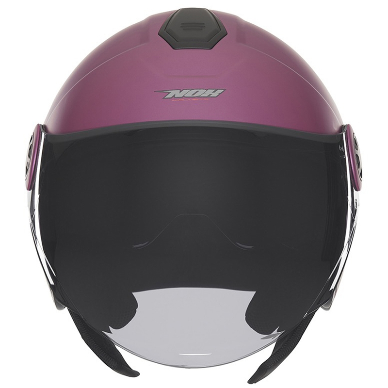 Avoin moottoripyöräilykypärä NOX N182 matta vaaleanpunainen
