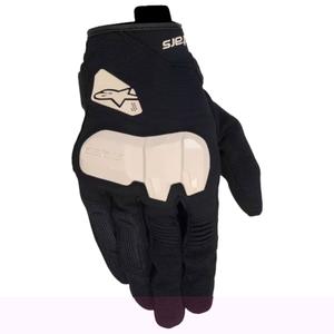 Alpinestars Chrome V2 Musta ja hiekka Moottoripyöräilykäsineet