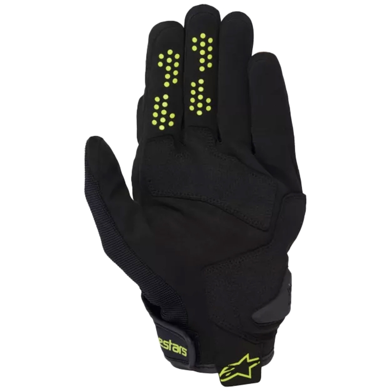 Alpinestars Chrome V2 moottoripyöräilyhanskat tumma khaki-musta-keltainen