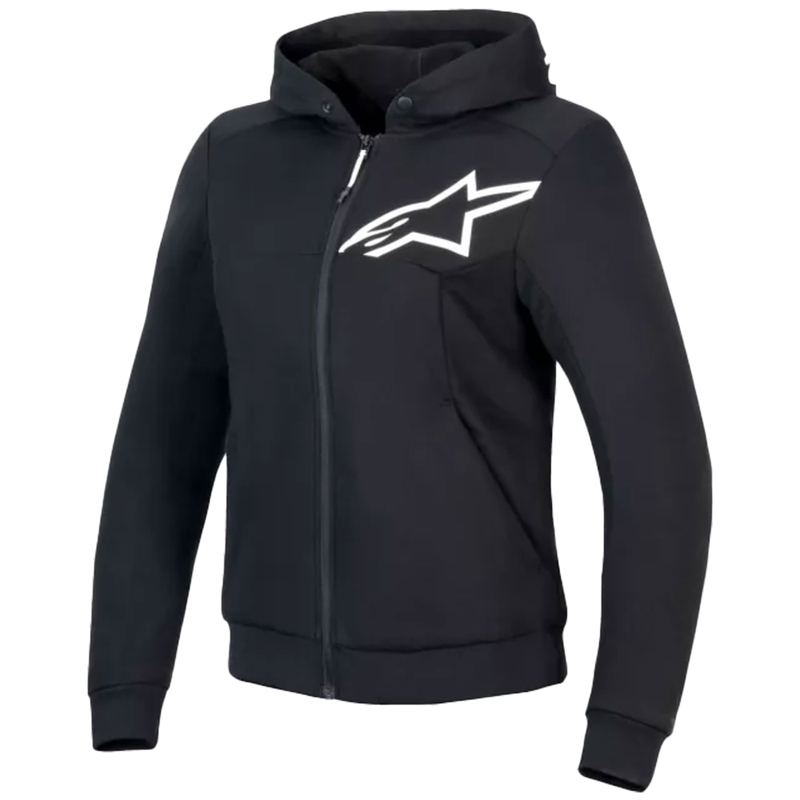 Alpinestars Stella Chrome V2 Sport Naisten moottoripyöräilyhuppari Musta