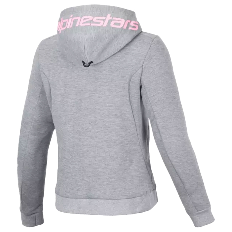Alpinestars Naisten Stella Chrome V2 Sport Moottoripyöräilyhuppari Harmaa ja vaaleanpunainen