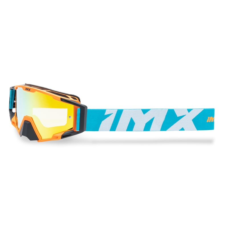 Motocross-lasit iMX Sand oranssi-sininen-valkoinen iridium plexillä