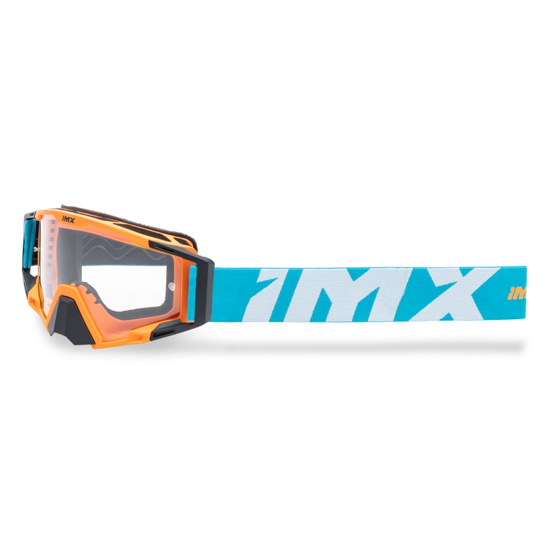 Motocross-lasit iMX Sand oranssi-sininen-valkoinen iridium plexillä