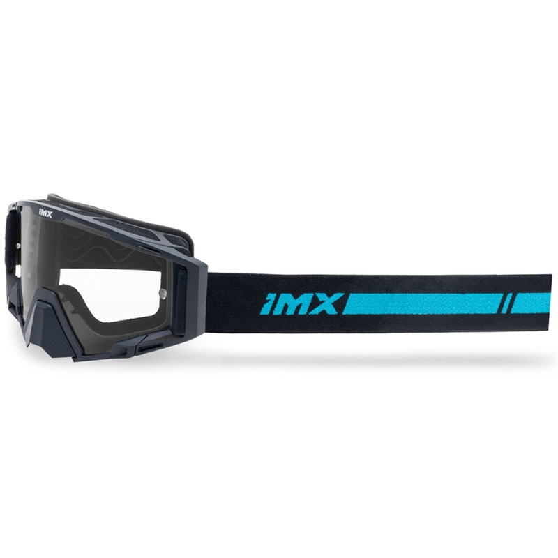 Motocross lasit iMX Sand musta-sininen sinisellä iridium plexillä