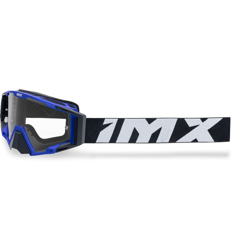 Motocross lasit iMX Sand musta-sininen iridium plexi silmälasilla