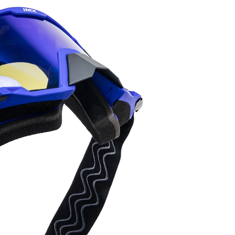 Motocross lasit iMX Sand musta-sininen iridium plexi silmälasilla