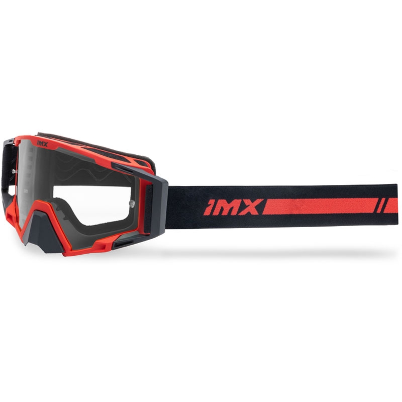 Motocross-lasit iMX Sand musta-punainen punaisella iridium plexillä