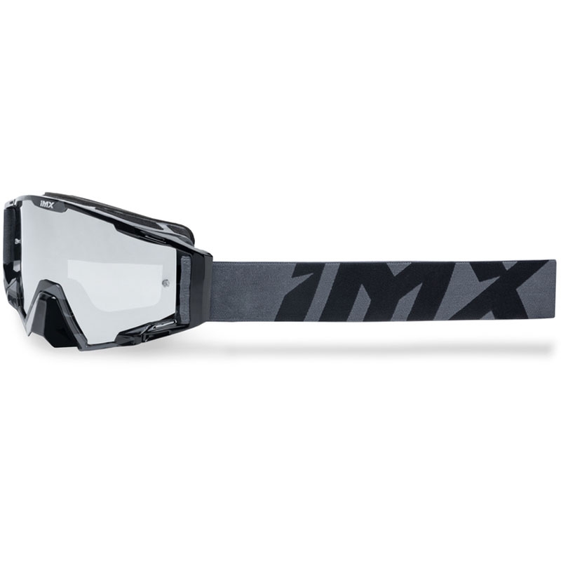 Motocross-lasit iMX Sand harmaa-musta iridium plexillä varustettuna.