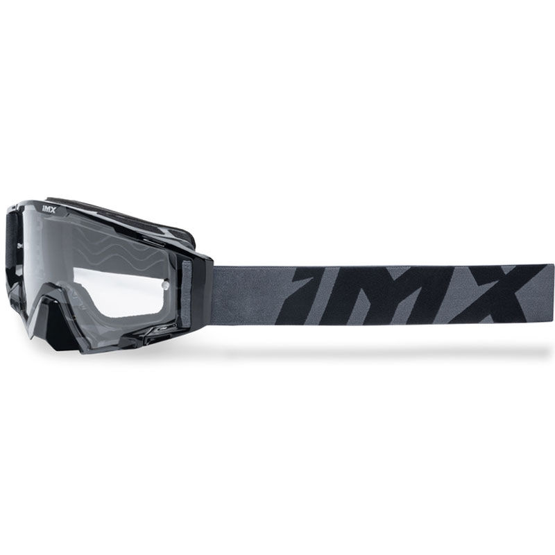 Motocross-lasit iMX Sand harmaa-musta iridium plexillä varustettuna.