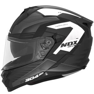 Integroitu moottoripyöräkypärä NOX N304S CARVER mattamusta ja valkoinen
