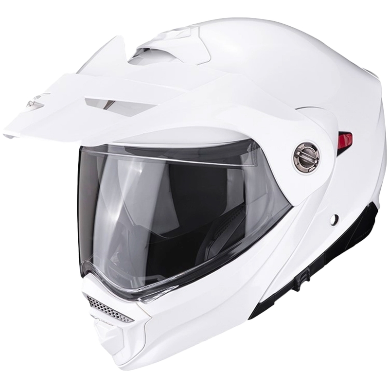 Moottoripyöräilykypärä SCORPION ADX-2 Solid helmiäisvalkoinen