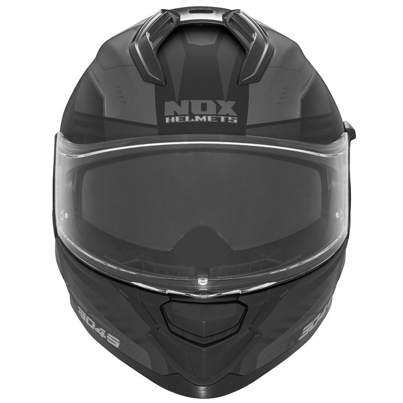 Integroitu moottoripyöräkypärä NOX N304S CARVER mattamusta-titaani