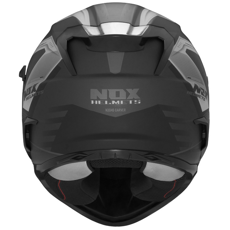 Integroitu moottoripyöräkypärä NOX N304S CARVER mattamusta-titaani