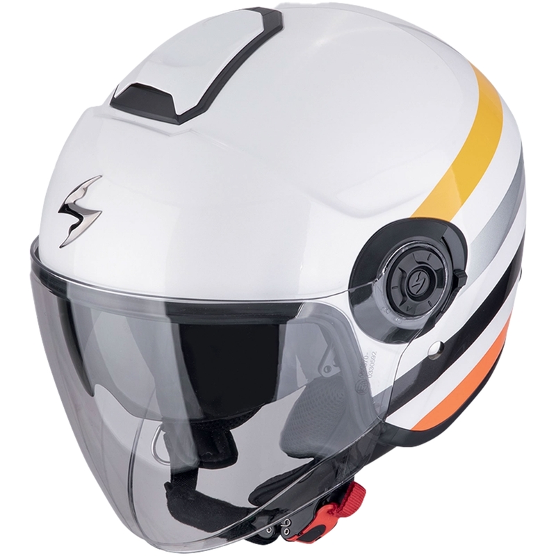 Avoin kypärä Scorpion EXO-CITY II BEE valko-keltainen alennusmyynti
