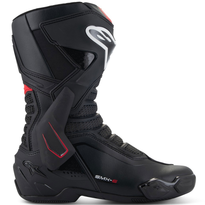 Alpinestars SMX-6 3 musta ja punainen moottoripyöräsaappaat