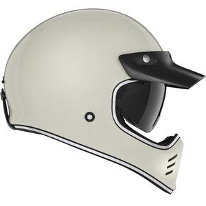 Integroitu moottoripyöräilykypärä NOX PREMIUM SEVENTY II norsunluunvalkoinen valkoinen