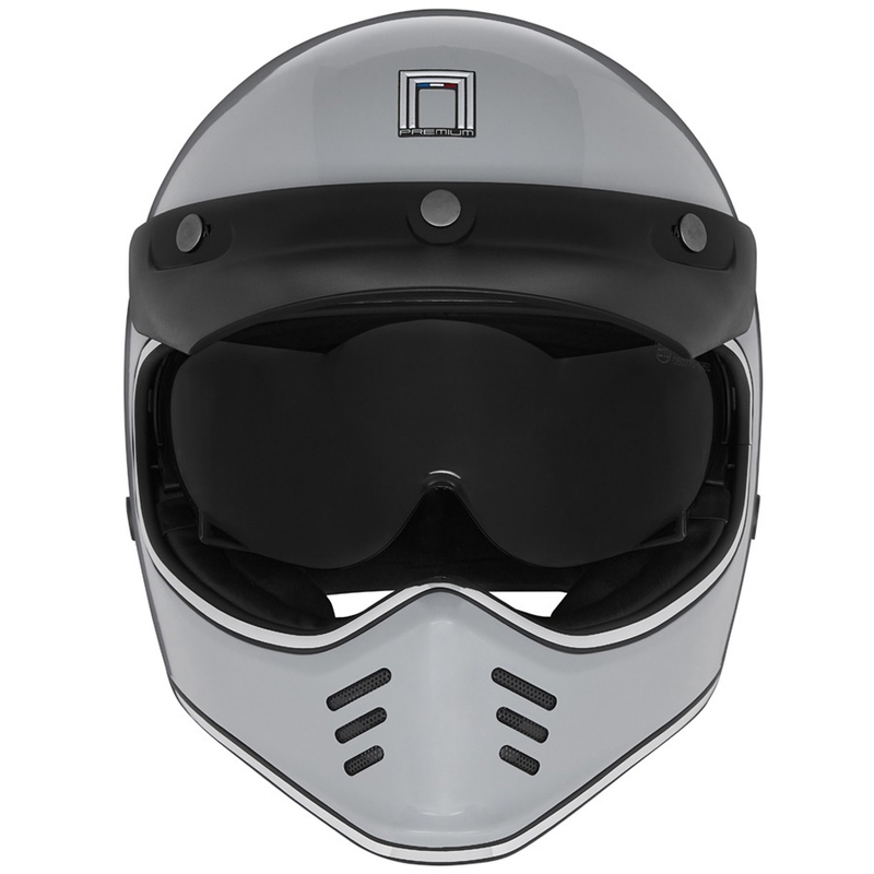 Integroitu moottoripyöräkypärä NOX PREMIUM SEVENTY II harmaa