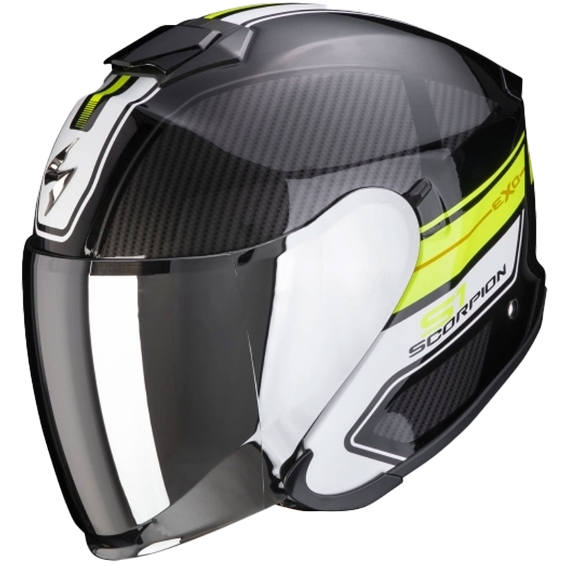Avoin kypärä Scorpion EXO-S1 Cross-Ville musta-fluo-keltainen